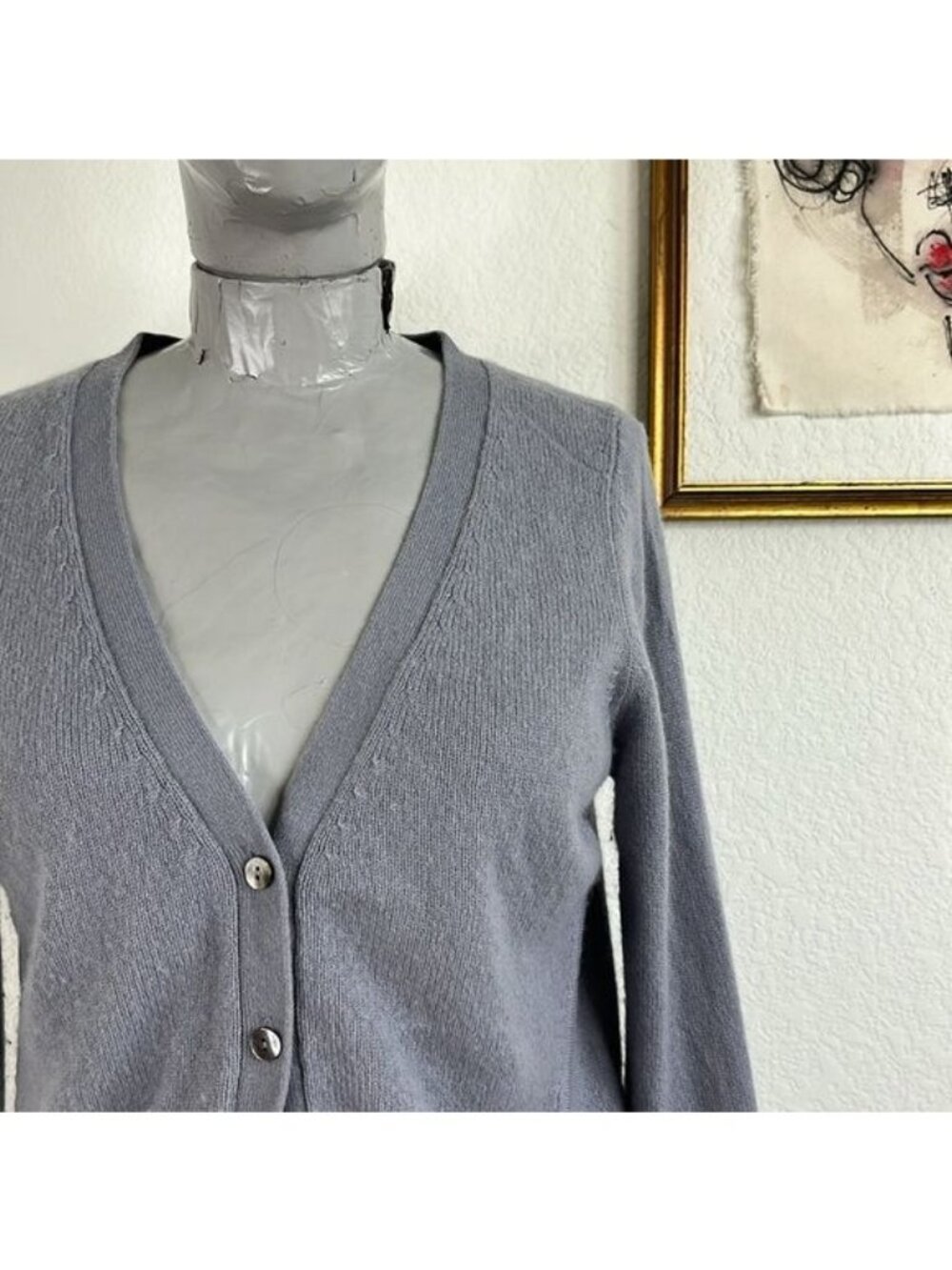 Pure Collection Cashmere Button Front Cardigan - Picture 2 of 8